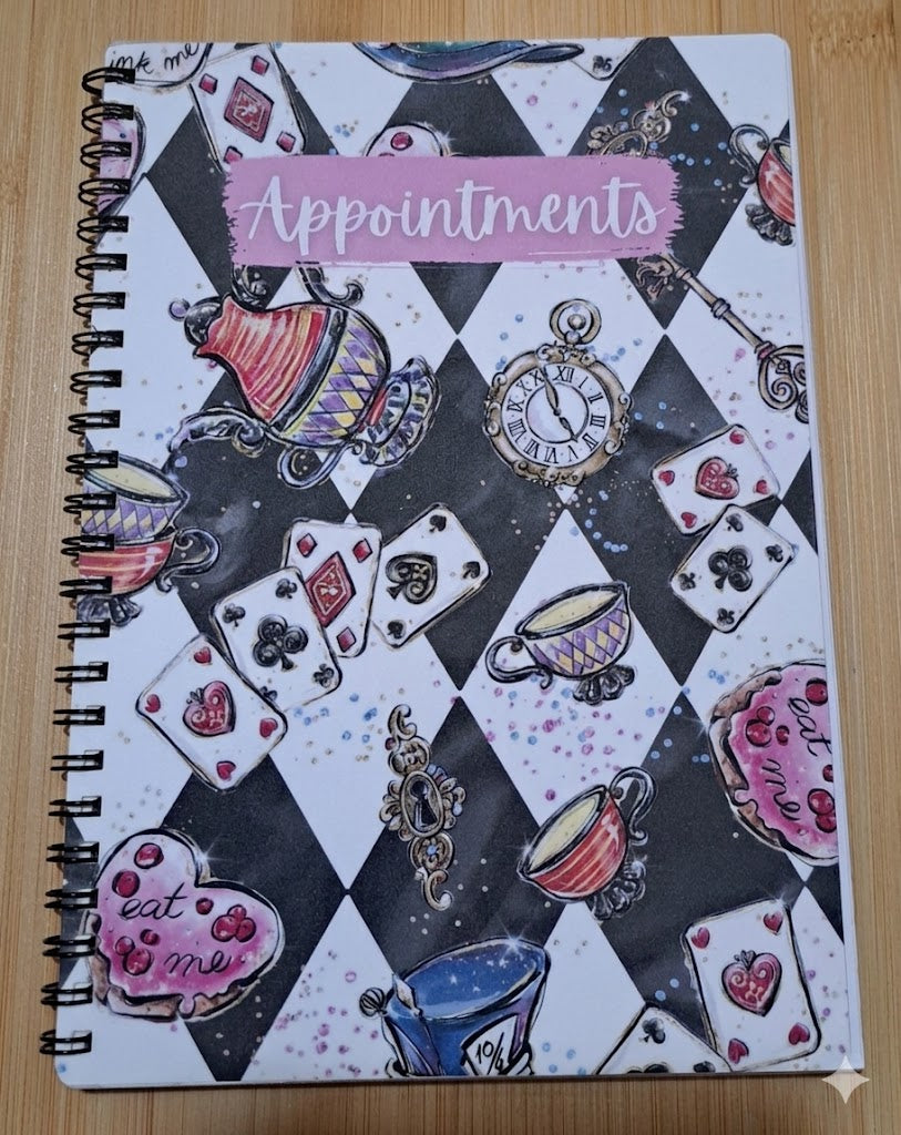 Alice in Wonderland Inspired Covered Books