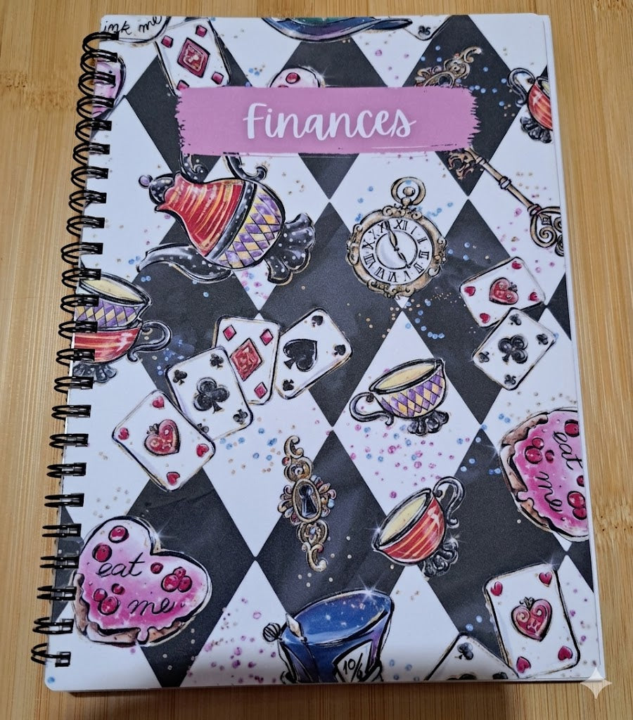 Alice in Wonderland Inspired Covered Books