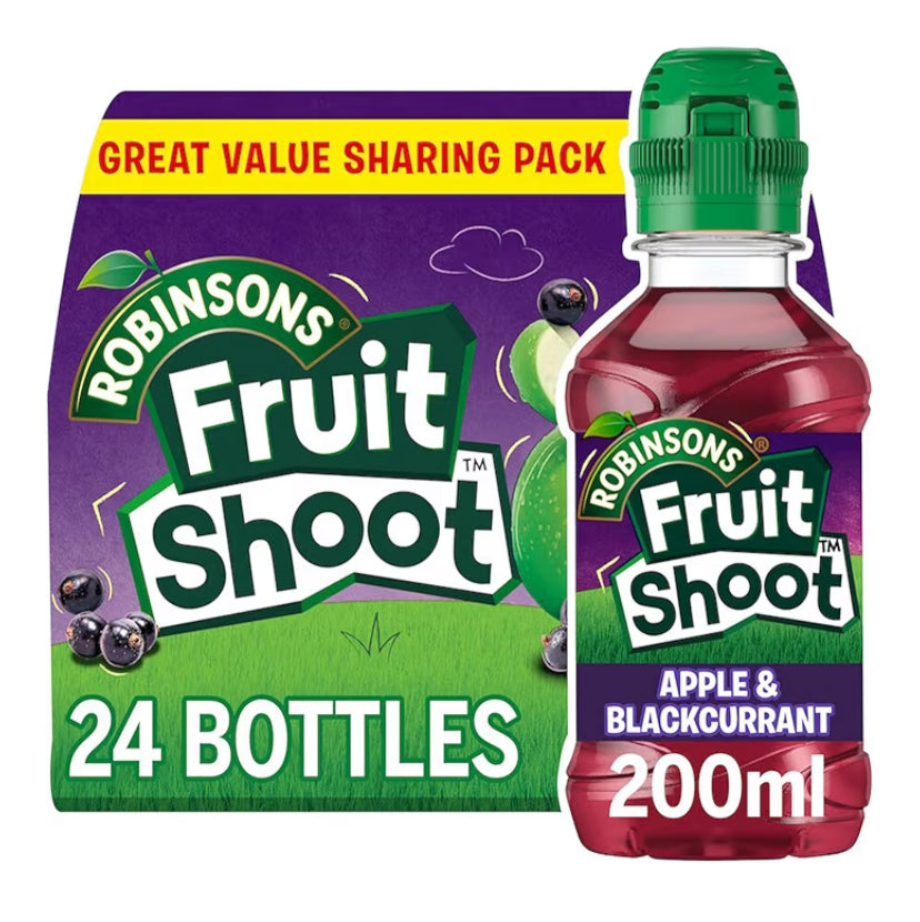 Fruit Shoot Apple & Blackcurrant, 200 ml (Pack of 24)