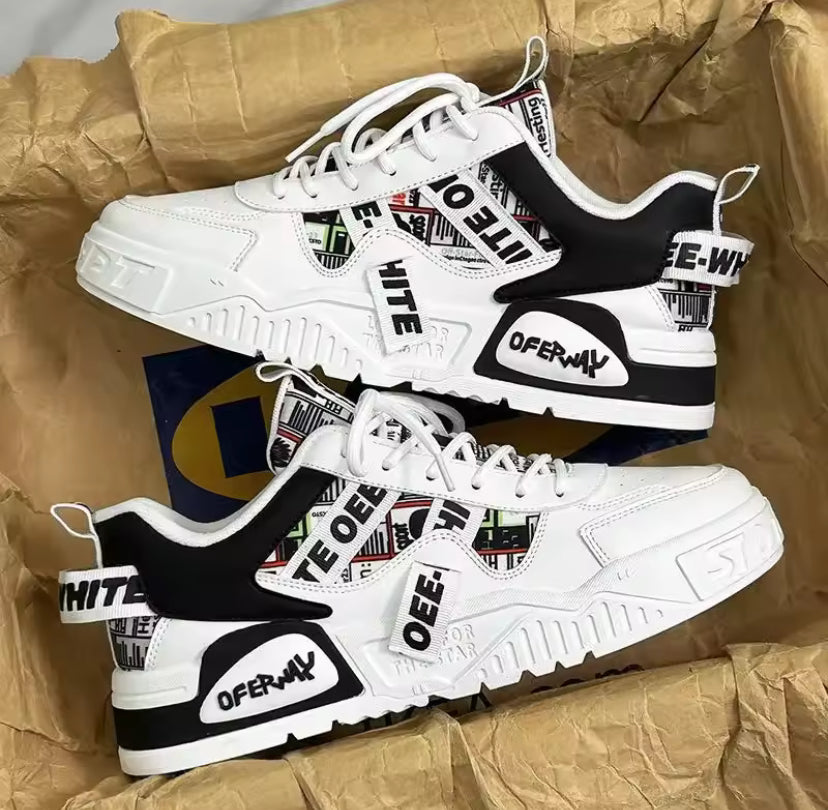 Casual Fashion Leather Sneakers
