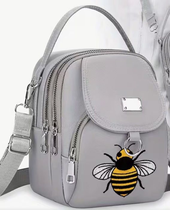 1pc Trendy Casual Woven Bee Pattern Bag for, Stylish and Sophisticated Shoulder or Crossbody Handbag