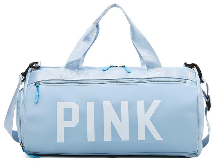 Pink gym bag