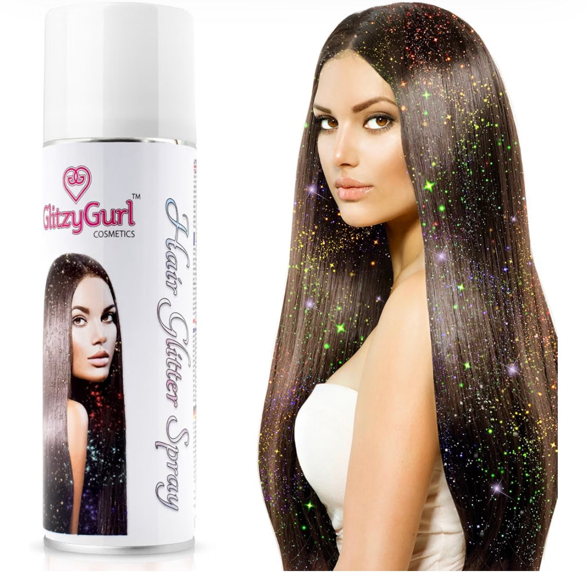 Hair Glitter Spray 125ml Made in UK (Rainbow Mix)