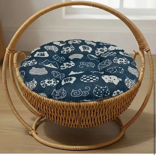 Hand-woven Pet Hammock Cat Bed Mat | Breathable Universal Inner Pad