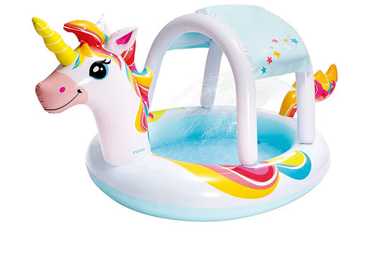 Intex Unicorn Spray Pool, Inflated Size: 254cm x 132cm x 109cm