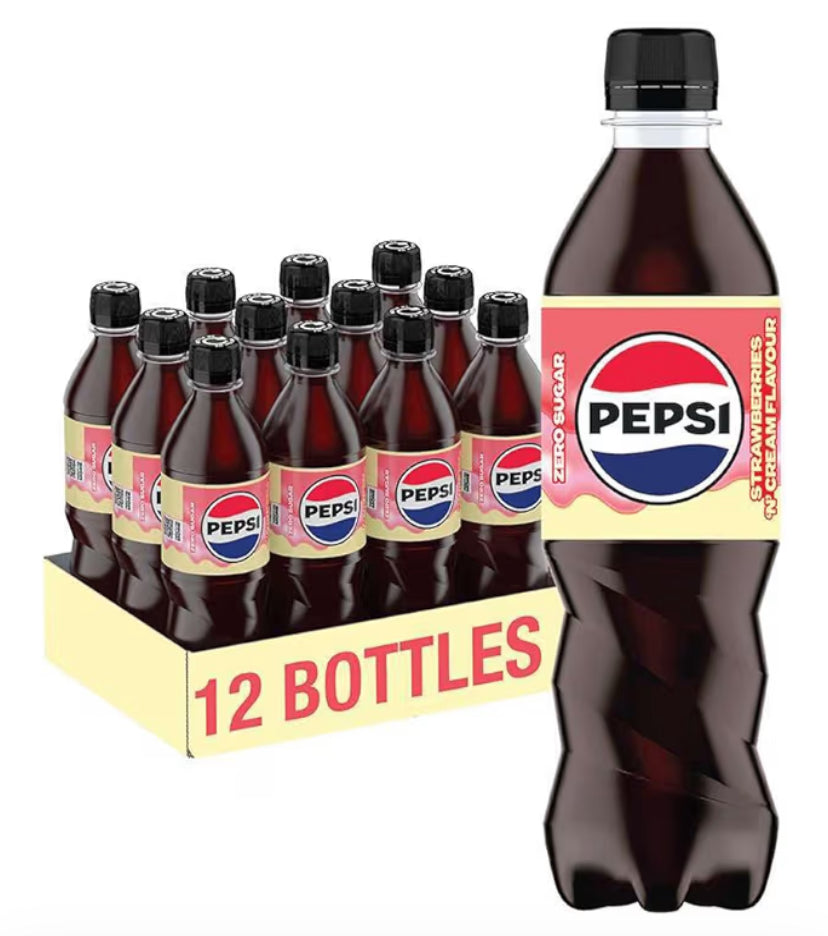 Pepsi Strawberry & Cream 500ml (Pack of 12)