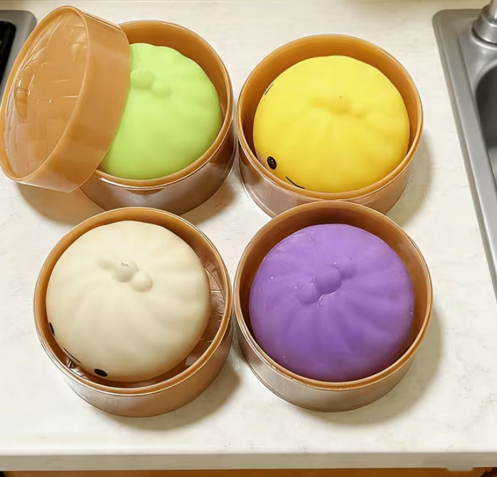Twistable Soft Bun Squishy Toy, Fidget Toy, Children's Toy random colour