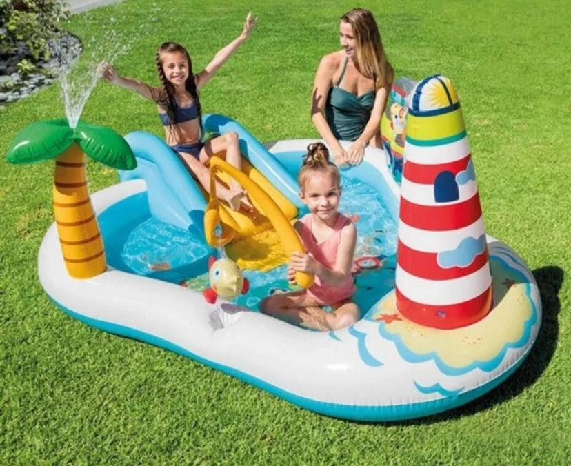 Intex Fishing Fun Water Play Centre Paddling Pool Kids Summer Fun Swimming