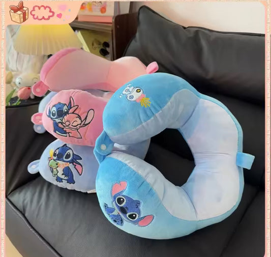 Cartoon Stitch U-shaped Neck Pillow Cervical Pillow For Sleeping Travel