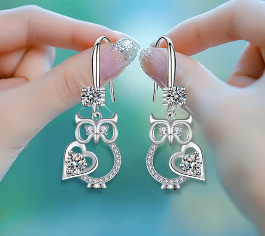 Cute Owl Drop Earrings For Women