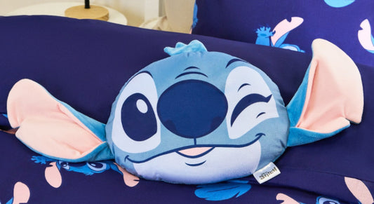 Stitch Shaped Cushion - Blue