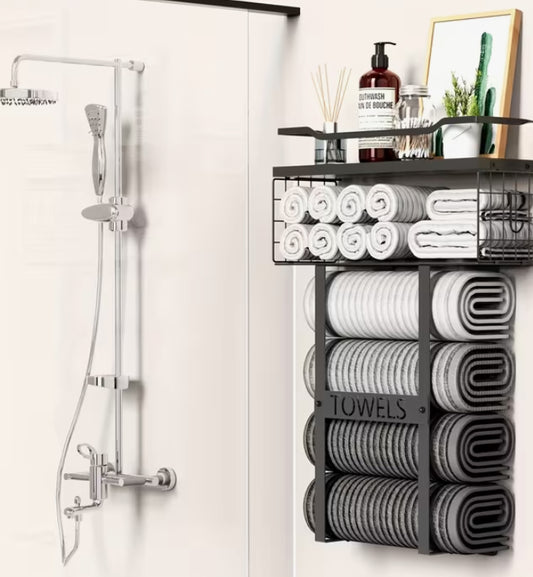 Wall Mounted Towel Rack for Bathroom