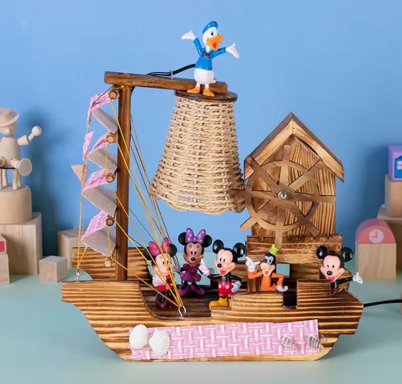 Disney Snow White Mickey Mouse Cartoon Doll LED Desk Lamp