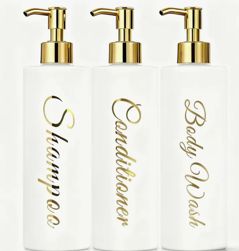Bathroom Special Shampoo Conditioner Body Wash Dispenser 3pcs Set