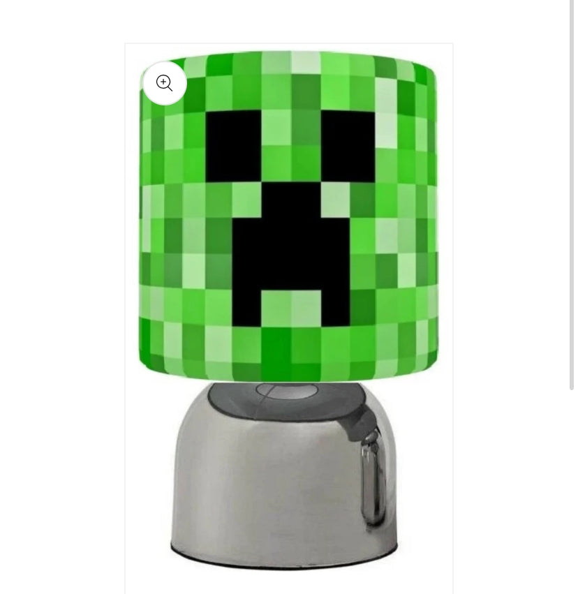PIXELS MINECRAFT GAMING TOUCH TABLE BEDSIDE LAMP