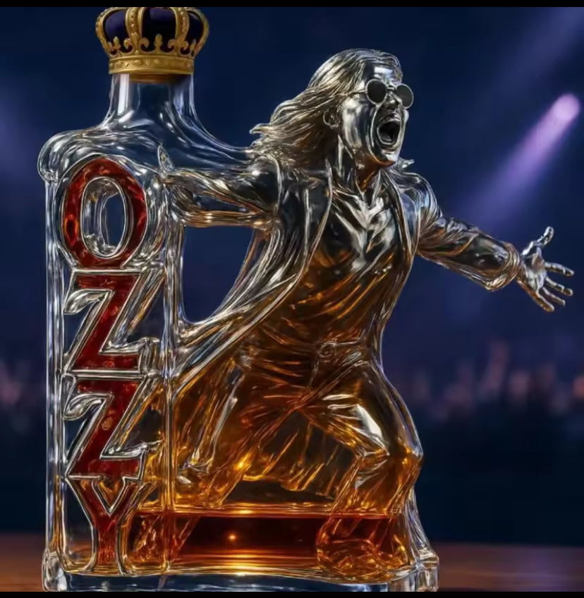 Ozzy Whiskey Bottle
