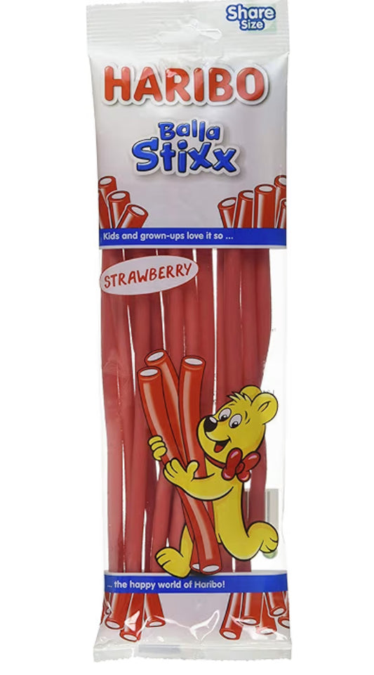 Haribo Balla Stixx Strawberry Sweets, 140g