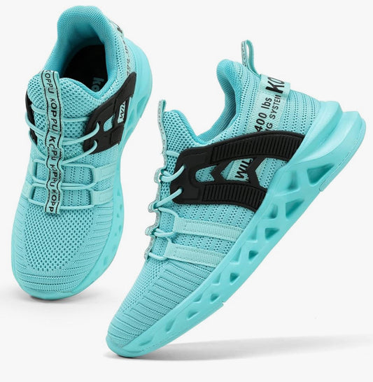 Kricely Boys Kids Trainers Boys Tennis Shoes Girls Running Walking Shoes School Gym Sports Trainers Breathable Lightweight Sneakers