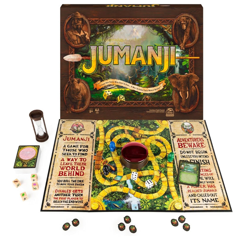 Jumanji The Game, The Classic Adventure Board Game for Kids and Families Aged 8 and Up