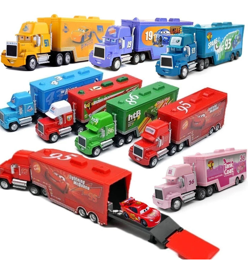 Set 2 Cars Lightning McQueen 1:55 Diecast Metal Model Car Toy Gift