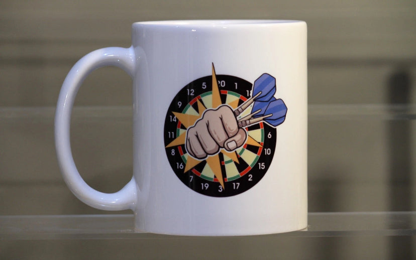 Novelty Ceramic Coffee Mug 11oz - Darts