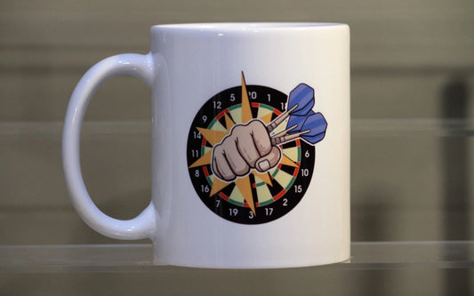Novelty Ceramic Coffee Mug 11oz - Darts