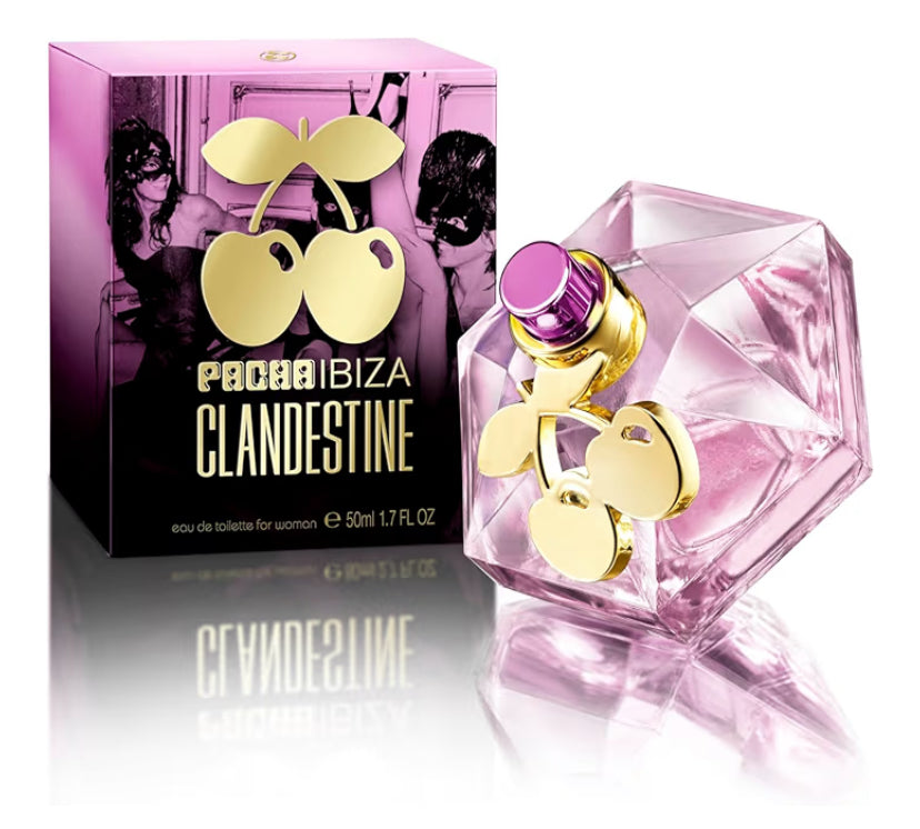 Pacha Ibiza Clandestine Eau de Toilette for Women - Long Lasting - Elegant, Sexy and Femenine Fragance - Fruity and Floral Notes - Ideal for Day Wear - 50 ml