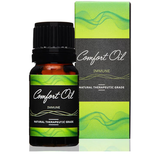 Comfort Oil: Immune – Natural Essential Oils Blended for Immune Support & Wellness - Steam, Inhale, Diffuser Use