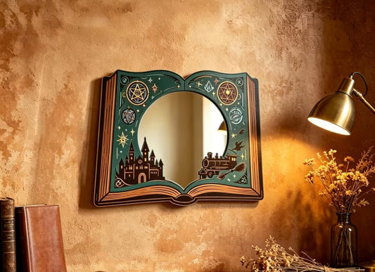 [Officially Licensed] WB,  Magic Book Wall Mirror, a Collectible for  Fans