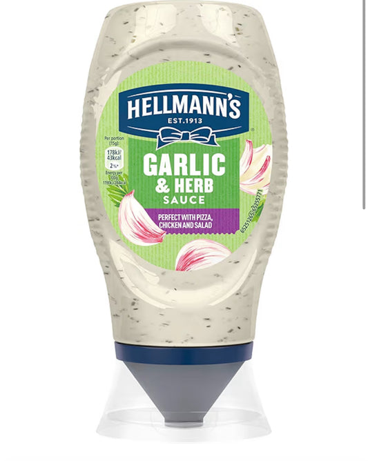 Hellmann's Garlic and Herb Sauce, 260 g