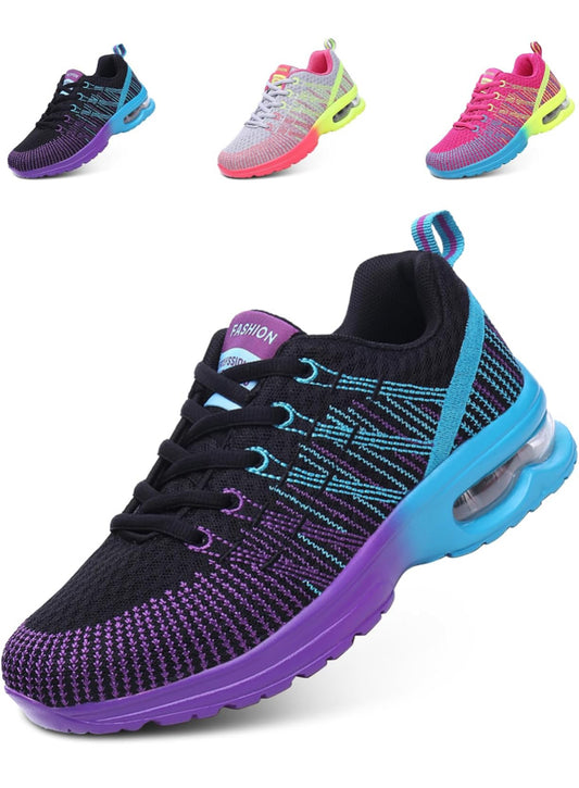 Hitmars Womens Trainers Running Shoes Lightweight Gym Shoes Breathable Wide Fit Sneakers Athletic Sports Ladies Walking Shoes Air Cushion Jogging Shoes Casual