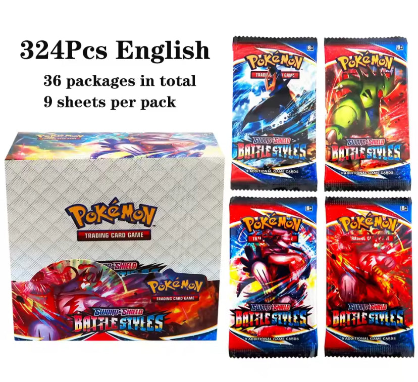 360Pcs Box Pokemon Shining Fates Style SCARLET&VIOLE 151 Booster Battle Carte Trading Card Game Collection