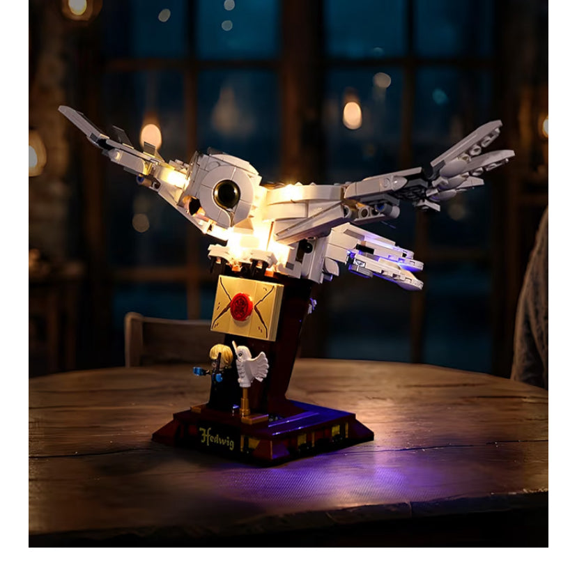 Led Light Set for Hedwig, Decoration Lighting Kit for Lego 75979 Hedwig The Owl Figure Collectible Display, Creative Gift DIY Toys