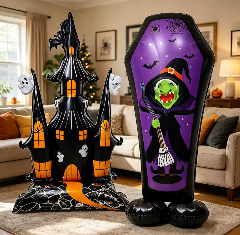 Large Halloween Standing Foil Balloons x2