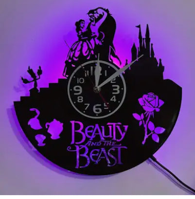 Mouse and beast theme clock