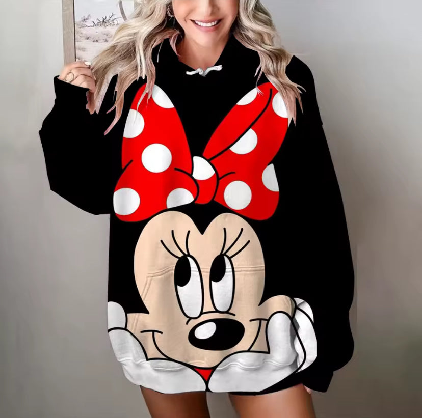 Disney new oversize autumn American hooded sweater