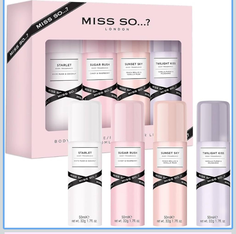 Mini Galore Womens Body fragrance Gift Set 4x50ml