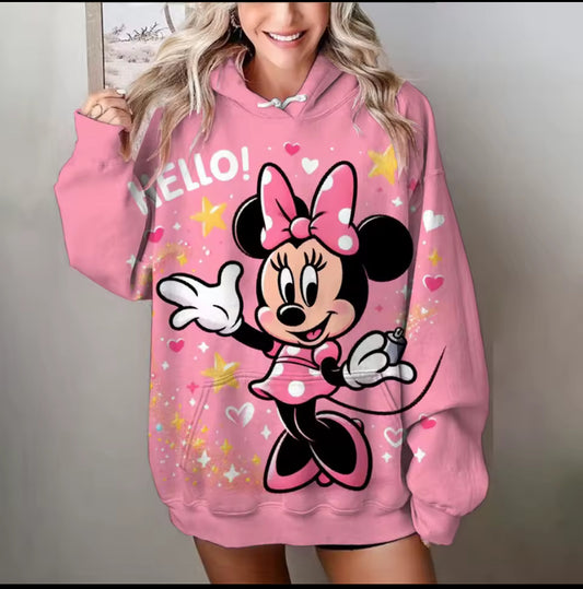 Disney new oversize autumn American hooded sweater