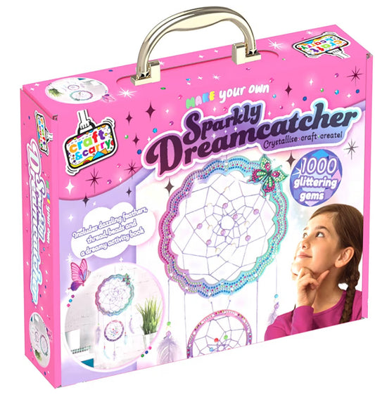 Make Your Own Sparkly Dreamcatcher Craft and Carry Activity Kit - Gifts for Girls - Arts and Crafts Activities for Kids