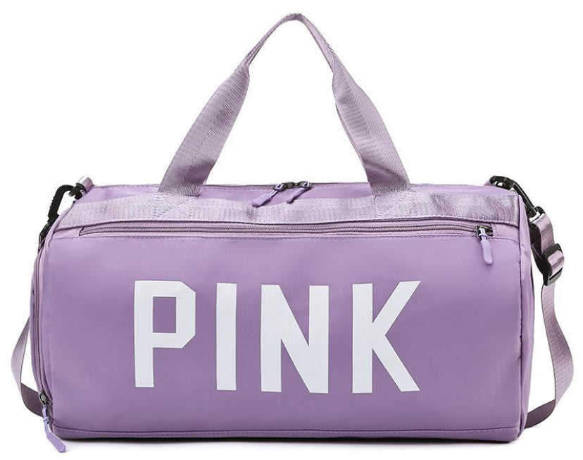 Pink gym bag