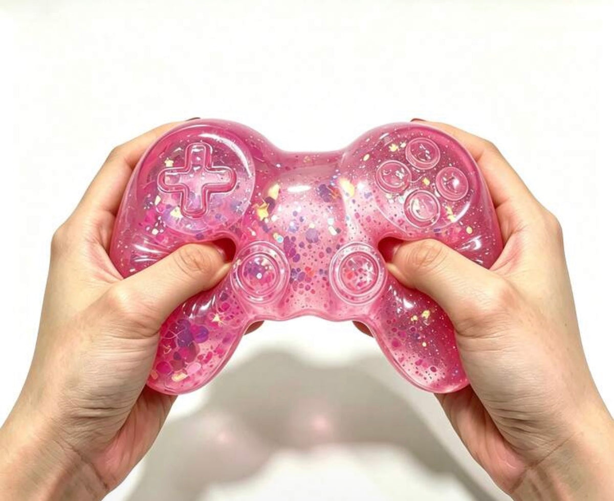 1pc Soft Game Controller Stress Relief Ball, Decompression Toy, Soft Filled Squeeze Toy, Stress-Relief