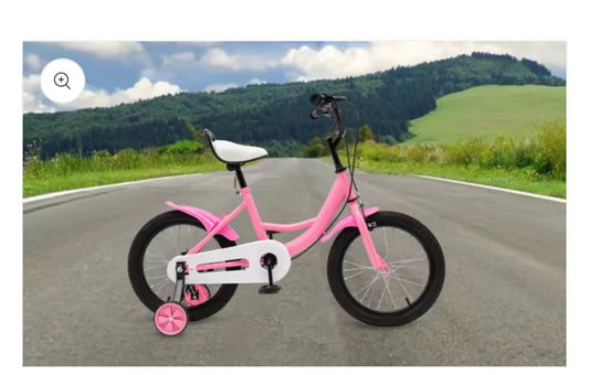 16 Inch Kid Bicycle With Training Wheels Height Adjustable For 5-8 Years