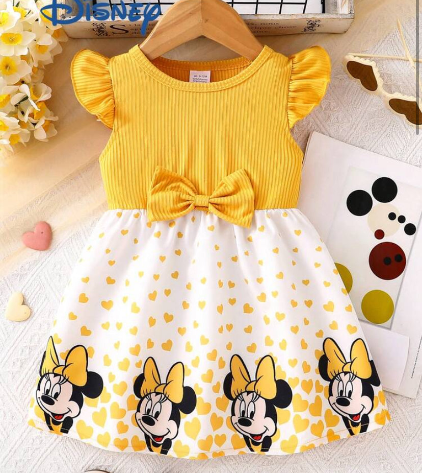 Disney Summer Baby Girls' & Print Cute Sleeveless Dress