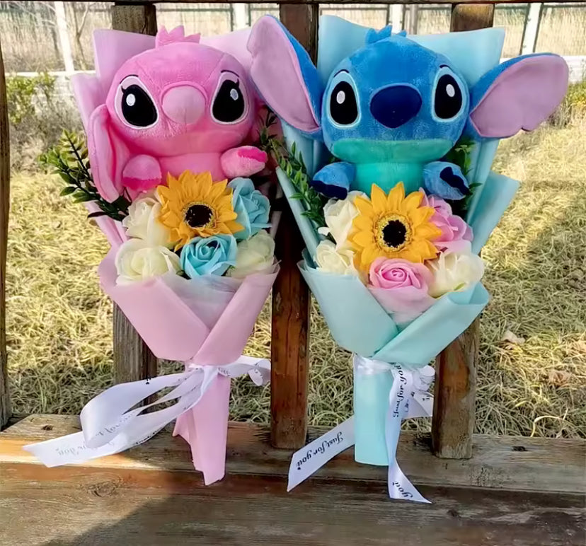 Sunflower Anime Stuffed teddy flowers