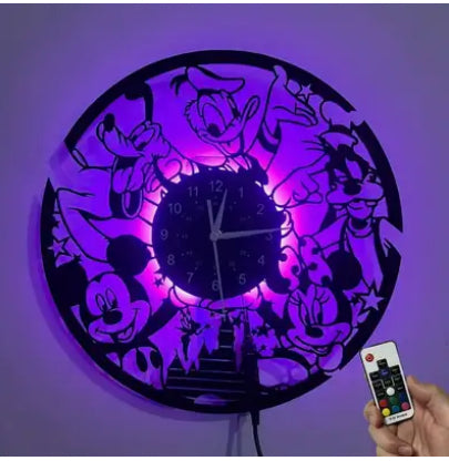 Mouse and beast theme clock