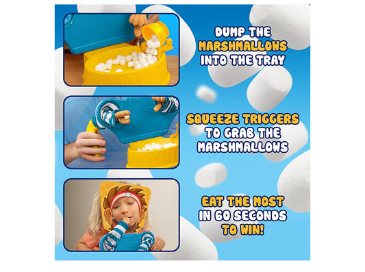 Playmonster Games Marshmallow Madness  Hilarious Tiny Hands Party Game for Kids, Teens & Families  Fast-Paced Eating Challenge Game For 2 or more Players Ages 8+