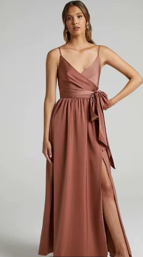 High-Waisted Woven Tank Dress Tornado Gown
