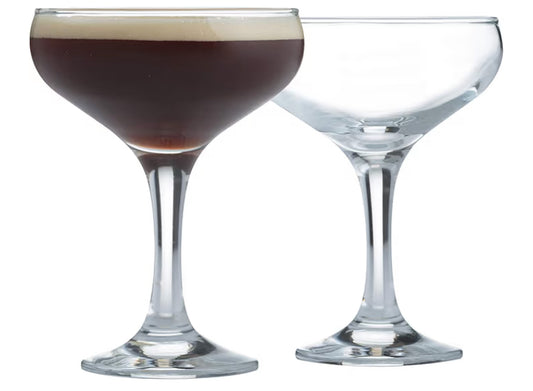 Ravenhead 41.623 Entertain Set of 2 Cocktail Saucer Glasses, 22 x 11 x 14 cm, Brown