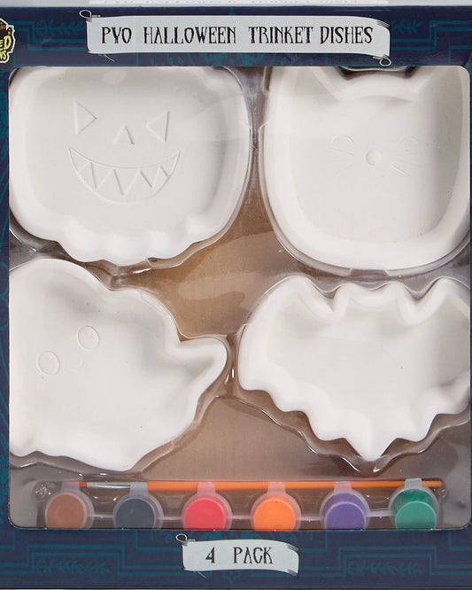 Paint Your Own Halloween Trinket Dishes Kit