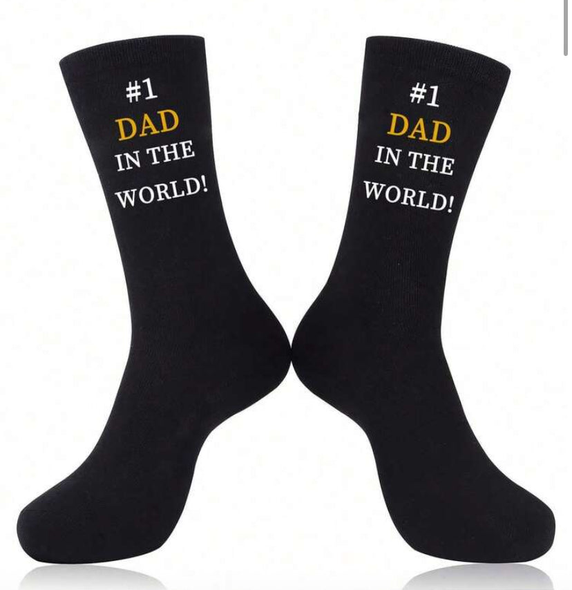 3x Pair "I Love Daddy's Socks" - Cute Gift For Dad, Funny Anniversary Present
